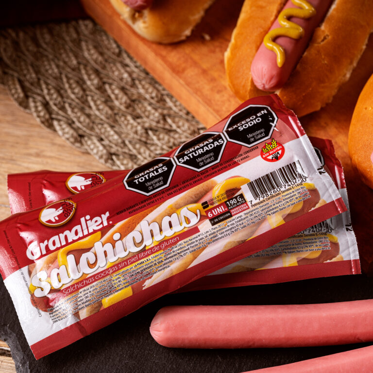 Salchicha cocida sin piel libre de gluten (cortas)
