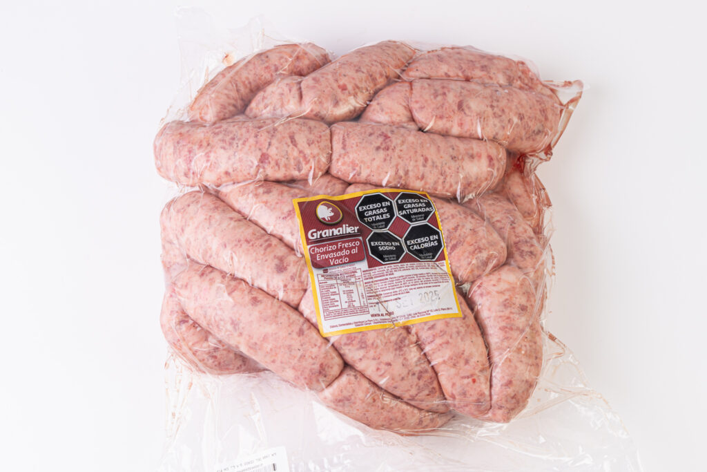 Chorizo fresco al vacío